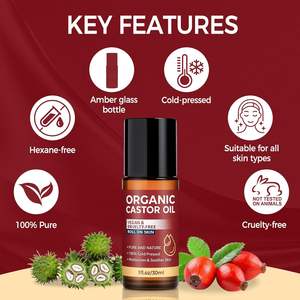 Aceite Capilar Roll-on con Logotipo Personalizado, Aceite de Ricino para el Crecimiento del Cabello, Tratamientos Bloqueadores de DHT, Tratamiento Capilar para Cabello Dañado - Product Image 2