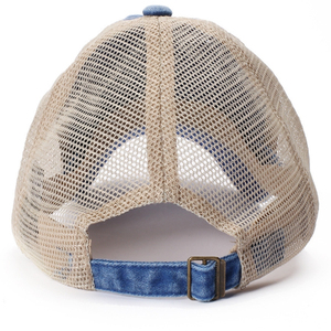 Gorra Trucker Negra de Malla Lavada 100% Algodón, Gorra Trucker Bordada Vintage con Logotipo Personalizado - Product Image 5