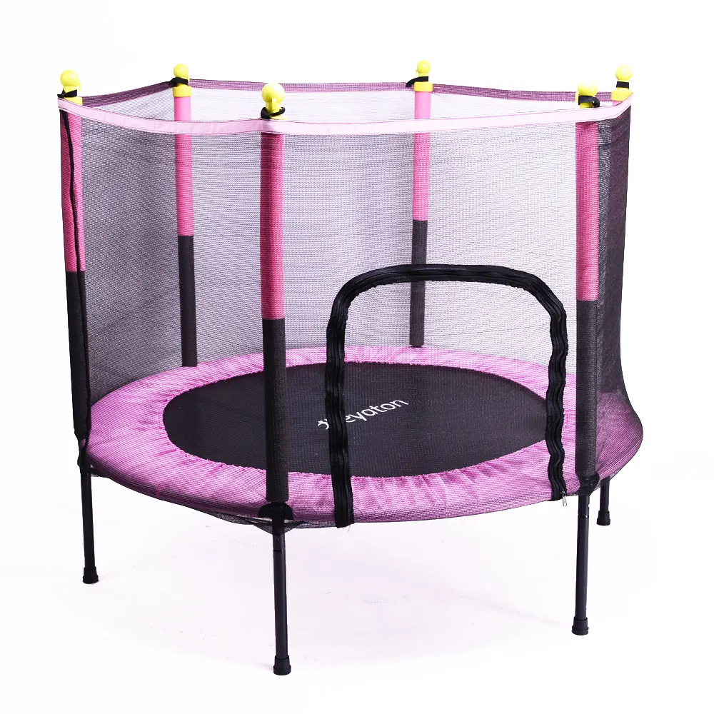 Pesta ulang tahun anak-anak, mainan hiburan Indoor-outdoor taman trampolin anak dengan pagar pembatas