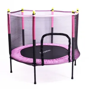 Fête d'anniversaire pour enfants Jouets de divertissement Jardin intérieur-extérieur Trampoline pour enfants avec glissière de sécurité