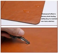 Housse d'ordinateur portable personnalisée 360 Protection 15,6 pouces rose en microfibre magnétique et cuir PU végétalien pour MacBook Pro Retina Air