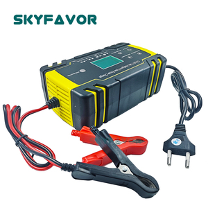 Chargeur de batterie universel pour moto et voiture 12V 24V 8A, intelligent et rapide, pour batteries au plomb-acide 12 volts, avec fonction de réparation par impulsions - Product Image 5