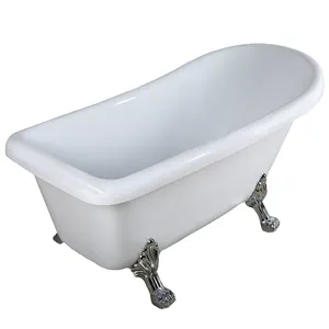 批发便携式法式古典独立式浴室浴缸，亚克力经典浴缸