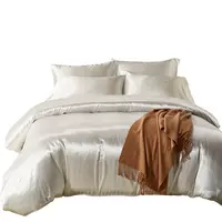 المنسوجات المنزلية ثلاث قطع الحرير الفراش الحرير لحاف غطاء طقم طقم سرير مصمم الفاخرة الفراش مجموعات لحاف السرير Accesory