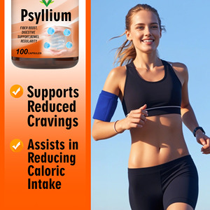 Cápsulas de Psyllium Natural, Ricas en Polvo de Cáscara de Psyllium y Fibra Dietética, Apoyo Nutricional para un Metabolismo Saludable - Product Image 4