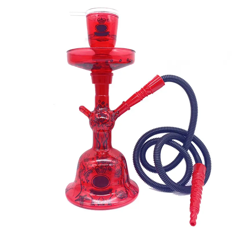 סיטונאי זכוכית led נרגילה שישה עישון Chicha Sheesha נרגילה אקריליק נרגילה נרגילות