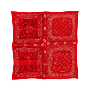 Foulard quadrato piccolo con motivo Paisley 70x70 cm 38G per uomo e donna, accessorio moda - Product Image 1