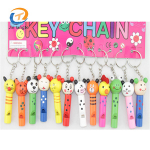 Haute qualité oiseau <span class=keywords><strong>sifflet</strong></span> porte-clés en bois <span class=keywords><strong>dessin</strong></span> animé petit <span class=keywords><strong>sifflet</strong></span> porte-clés - Product Image 2