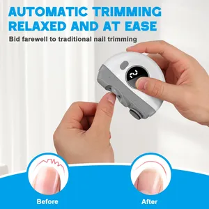 Coupe-ongles électrique 2 en 1, 3 vitesses réglables pour les personnes âgées, les adultes et les bébés, polisseur automatique d'ongles, appareil de soin des ongles - Product Image 3