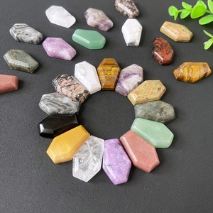 Cofani in <span class=keywords><strong>Cristallo</strong></span> di Quarzo Rosa Naturale Intagliati a Mano, Cofani in <span class=keywords><strong>Labradorite</strong></span> e Ossidiana per Amuleti di Halloween - Product Image 3