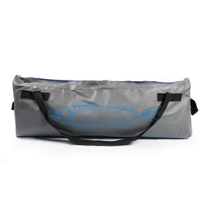 Custom Logo Printed EVA PVC TPU Waterproof Insulated Kayak Live Sea Fishing Transport Fish Chiller Cooling Cooler Fish Kill Bag