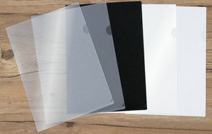 Thêm Độ dày tùy chỉnh in Nhựa rõ ràng minh bạch Doc giữ giấy tập tin <span class=keywords><strong>A4</strong></span> Kích thước mờ PP <span class=keywords><strong>l</strong></span>-hình dạng thư mục tập tin - Product Image 2