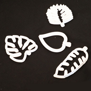 Monstera Leaf Fondant Cake Mold 5.4x7.5 6.5x7.6 10.2x3.9 6.8x6.0 Cookie Embossing Mold For Baking DIY Decorations - Product Image 2
