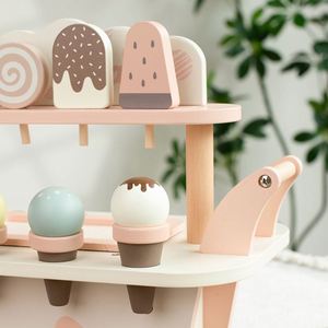 Birthday Party Pretend Shop Toy Role-Play Store With <b>Storage</b> Trolley Play Ice Cream Cart Toys for <b>Kids</b> - Product Image 3