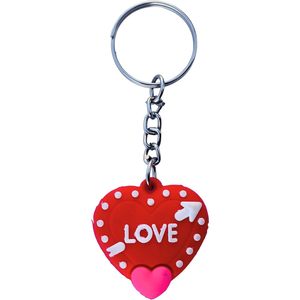 PARIJAT HANDICRAFT para amor corazón llavero plástico Metal coche y bicicleta llavero accesorio - Product Image 4