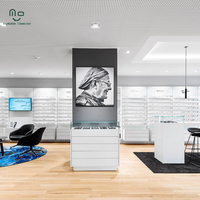 Meilleure Vente Vitrine LED pour lunettes de soleil, Meuble de présentation en verre pour opticien, Comptoir de magasin de lunettes, Étagère optique