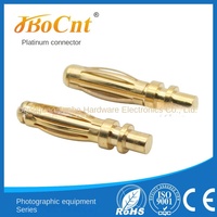 Conector USB de Cobre Puro Jbocnt JB-A-050 de 2.5mm con Rosca Tipo Linterna, Conector Banana de Alta Estabilidad de 10A para PCB, Conectores de Bronce Fosforoso