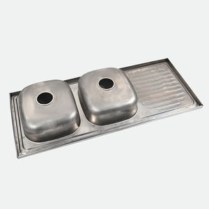 Évier de cuisine carré de luxe Superhome en acier inoxydable à cuve unique, installation sous plan à un trou, épaisseur 1,0-1,2 mm, garantie 5 ans - Product Image 2