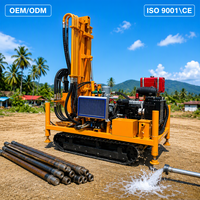Machine de forage de puits d'eau 300M fabriquée en Chine, équipement de forage de puits d'eau portable, machine de forage de puits d'eau CE ISO9001