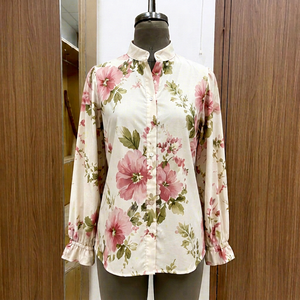 Camisa Elegante de Manga Larga con Estampado Floral y de Leopardo para Mujer, Blusa Formal de Trabajo para Invierno - Product Image 1