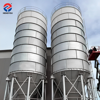 Silo di cemento portatile hengyue 50ton 100ton 200ton 500ton Silo imbullonato in cemento verticale di alta qualità