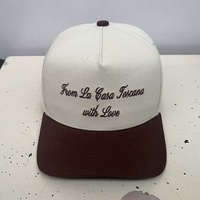 Topi Snapback 5 Panel Model A Frame Dua Warna Cerah untuk Pesta Pernikahan, Desain Kustom Bordir, Topi Sport Unisex, Mode Terbaru