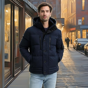 High Quality Casual Loose Winter Men's Bomber Jacket <b>Vintage</b> MA1 Flight Jacket Waterproof Coat - Product Image 2