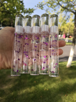 Gloss à lèvres transparent très vendu, décoré de fleurs, marque privée
