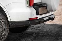 Accessoires pour pick-up tout-terrain 4x4 : Pare-chocs arrière semi-encastré en acier noir, installation facile par boulons