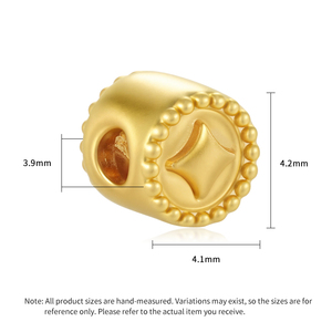 Mini 24K Solid Gold Copper Coin <b>Bracelet</b> Beaded Micro Hard Gold High-End Jewelry Accessories New Jewelry Findings Components - Product Image 2