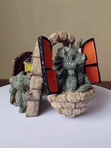 Miniature de dragonnet - Décoration d'intérieur artistique en résine exquise |   Ornement de table fantaisiste pour bureau et cheminée - Product Image 4
