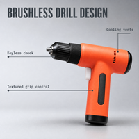 Perceuse sans fil légère 12V à moteur sans balais, rechargeable, pour travaux de bricolage à domicile, perçage du bois et du métal