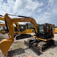 Mini-excavatrice sur chenilles d'occasion de haute qualité Cat307e 307e2, 7 tonnes, modèle original Cat307, à vendre