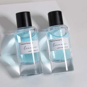 50ml 55ml Vip Glass botella de perfume vacía con caja al por mayor logotipo personalizado botella de perfume redonda vacía - Product Image 3