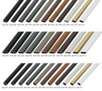 Barres décoratives en aluminium de nouvelle génération pour vitrage isolant de fenêtres, structure creuse, barre géorgienne intérieure