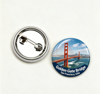 Pembuat Magnet Badge Pin Bulat Promosi 37mm Custom Logo