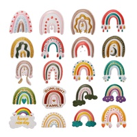 Fer sur broderie Collection divers patch arc-en-ciel pour cadeau de décoration