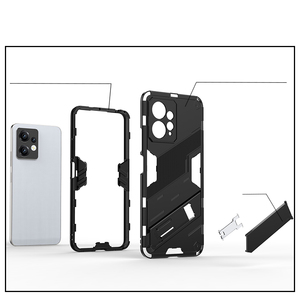 Per <span class=keywords><strong>Xiaomi</strong></span> <span class=keywords><strong>Redmi</strong></span> <span class=keywords><strong>Note</strong></span> <span class=keywords><strong>12</strong></span> 4G <span class=keywords><strong>Cover</strong></span> posteriore stile Punk cavalletto PC Fashion Coque forte custodia antiurto per telefono all'ingrosso - Product Image 2