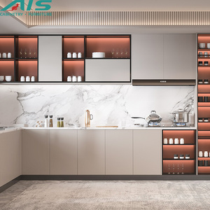 Ais Bộ Đồ Nội Thất Sang Trọng Đa Năng Phong Cách Thiết Kế Hiện Đại Châu Âu Tủ Bếp Hình Chữ U Tủ Trưng Bày Kính - Product Image 4