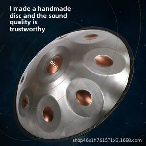 Tambor Handpan de grado profesional <span class=keywords><strong>440</strong></span> <span class=keywords><strong>Hz</strong></span> <span class=keywords><strong>432</strong></span> <span class=keywords><strong>Hz</strong></span> Tambor de lengua de acero etéreo Herramienta de disco forjado <span class=keywords><strong>a</strong></span> mano - Product Image 4