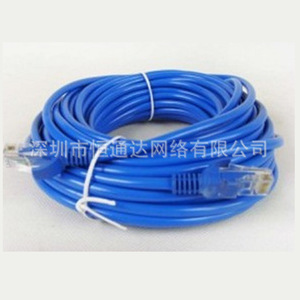 Blue <b>Cat6</b> <b>Ethernet</b> <b>Cable</b> 50M PVC Jacket Pure Copper Conductor Nickel Plated Connectors Computer Networking Use - Product Image 1