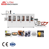 Machine à fabriquer des gobelets en plastique PP/PS/PET/PVC à usage unique automatique à grande vitesse avec écran tactile intelligent, moteur à haute productivité