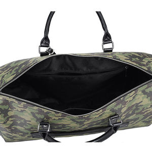 फास्ट कस्टम सेना हरी pu चमड़े की उच्च गुणवत्ता वाली बड़ी क्षमता वाटरप्रूफ हल्के सप्ताह बैग फैशनेबल आउटडोर - Product Image 3