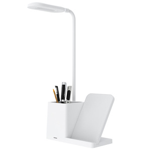 3-in-1 Desk <b>Lamp</b> with Pen Holder & 15W <b>Wireless</b> Charger, Adjustable LED Desk Light, Fast Charging Phone Stand with Pen Organizer - Product Image 2