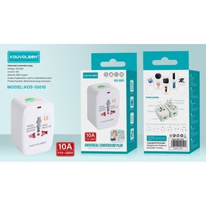 อะแดปเตอร์อเนกประสงค์ Kouvolsen 16A 110-240V ปลั๊กแปลงไฟสำหรับเดินทาง US UK AU - Product Image 3