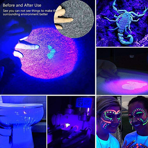 यूवी दीपक टॉर्च रिचार्जेबल बैटरी गुलाबी यूवी छोटे टॉर्च मिनी उपहार सिल मिनी रिचार्जेबल यूवी टॉर्च - Product Image 6