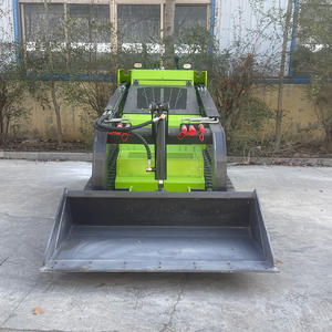 Mini-chargeuse compacte sur pneus, petite chargeuse de jardin, chargeuse portative polyvalente à conducteur assis - Product Image 1