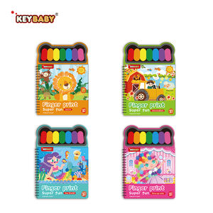KEYBABY定制印刷有趣的教育绘画手指画水彩艺术和工艺包儿童学习书籍 - Product Image 6