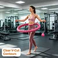 Hula Hoop Smart Ponderato Economico per Fitness, Dimagrimento e Tonificazione Vita, per Adulti, Uomini, Donne, Studenti, Bambini - Attrezzo Domestico Economico