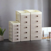 Meuble de rangement en plastique PP à tiroirs multiples, organisateur de bureau, unité de rangement de bureau, armoire de rangement pour cosmétiques et articles divers